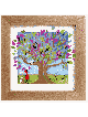 Peinture 3D romantique de l'arbre aux cœurs violets, cadeaux Tu B'Av, Israël