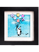 Penguin Floating with Birthday Balloons 3D Paintin , Tu B'Av Gifts , I