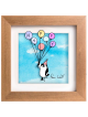 Penguin Floating with Birthday Balloons 3D Paintin , Tu B'Av Gifts , I