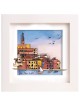 Small Framed Painting of the Old Jaffa Port 3D Pai , Jewish Paintings