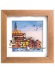 Small Framed Painting of the Old Jaffa Port 3D Pai , Jewish Paintings