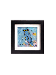 Love in the Sky with 3D Painting on Glass , Tu B'Av Gifts , Israeli Ju