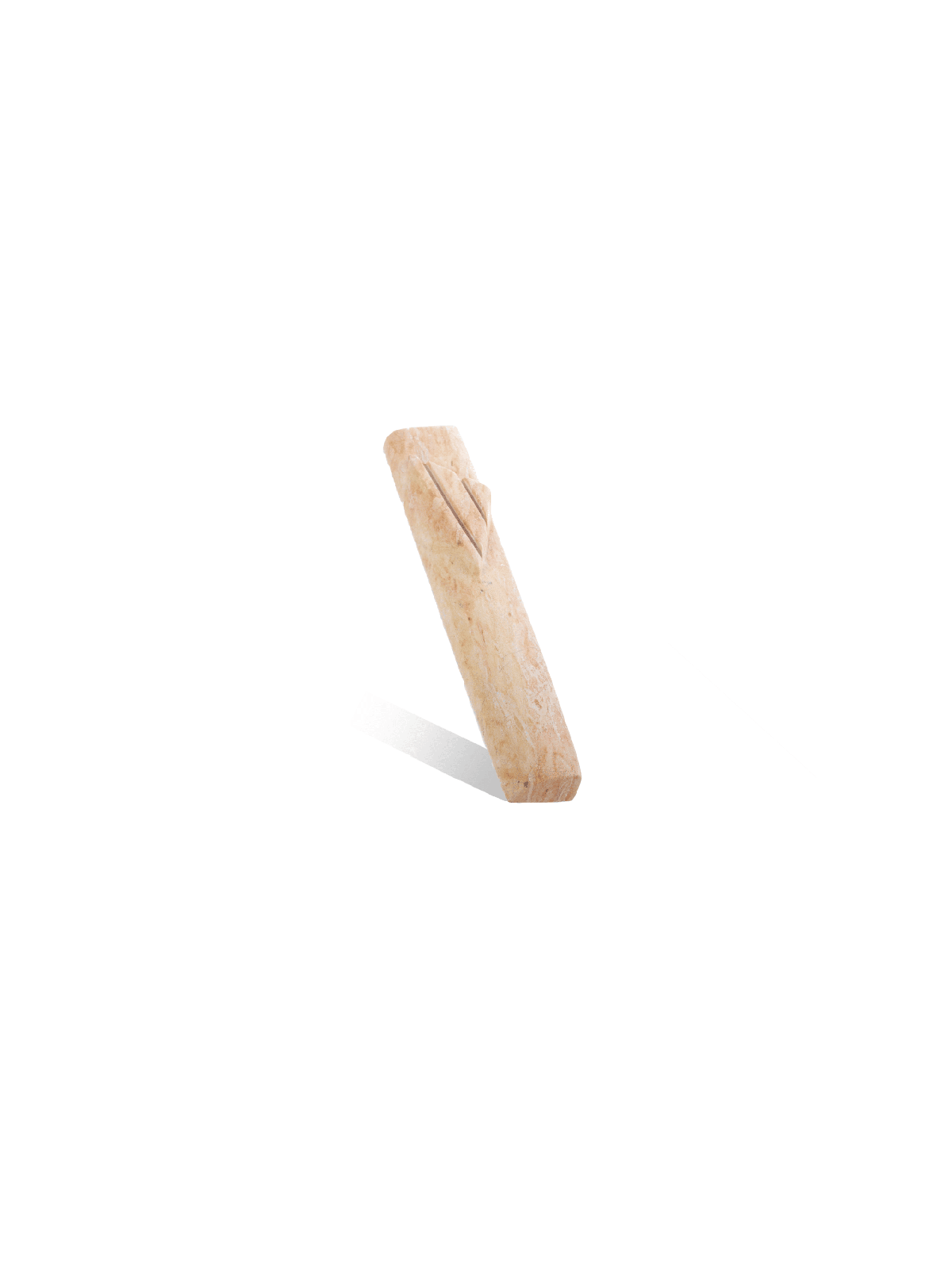 Grand étui Mezuzah en pierre de Jérusalem, design géométrique, cadeaux Tu B'Av, I
