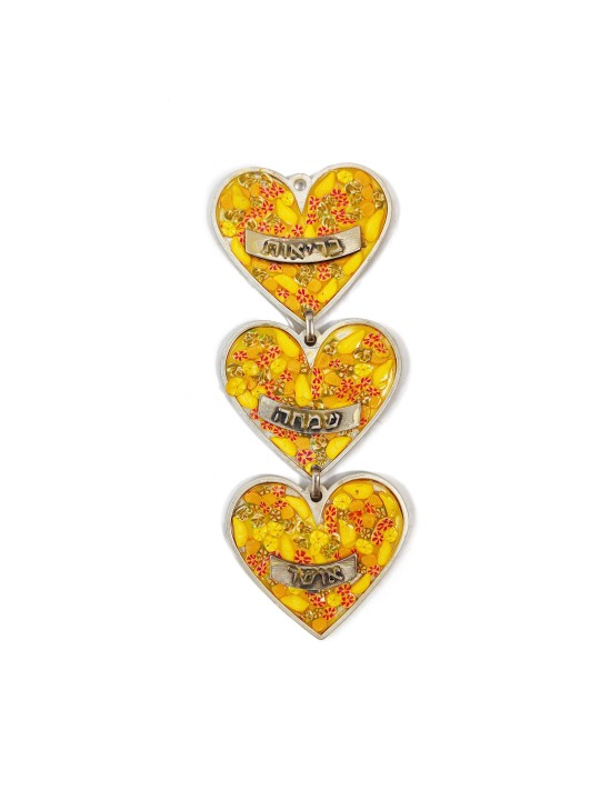 Couleurs personnalisées Love Hearts Mobiles suspendus au mur, cadeaux Tu B'Av, Israël