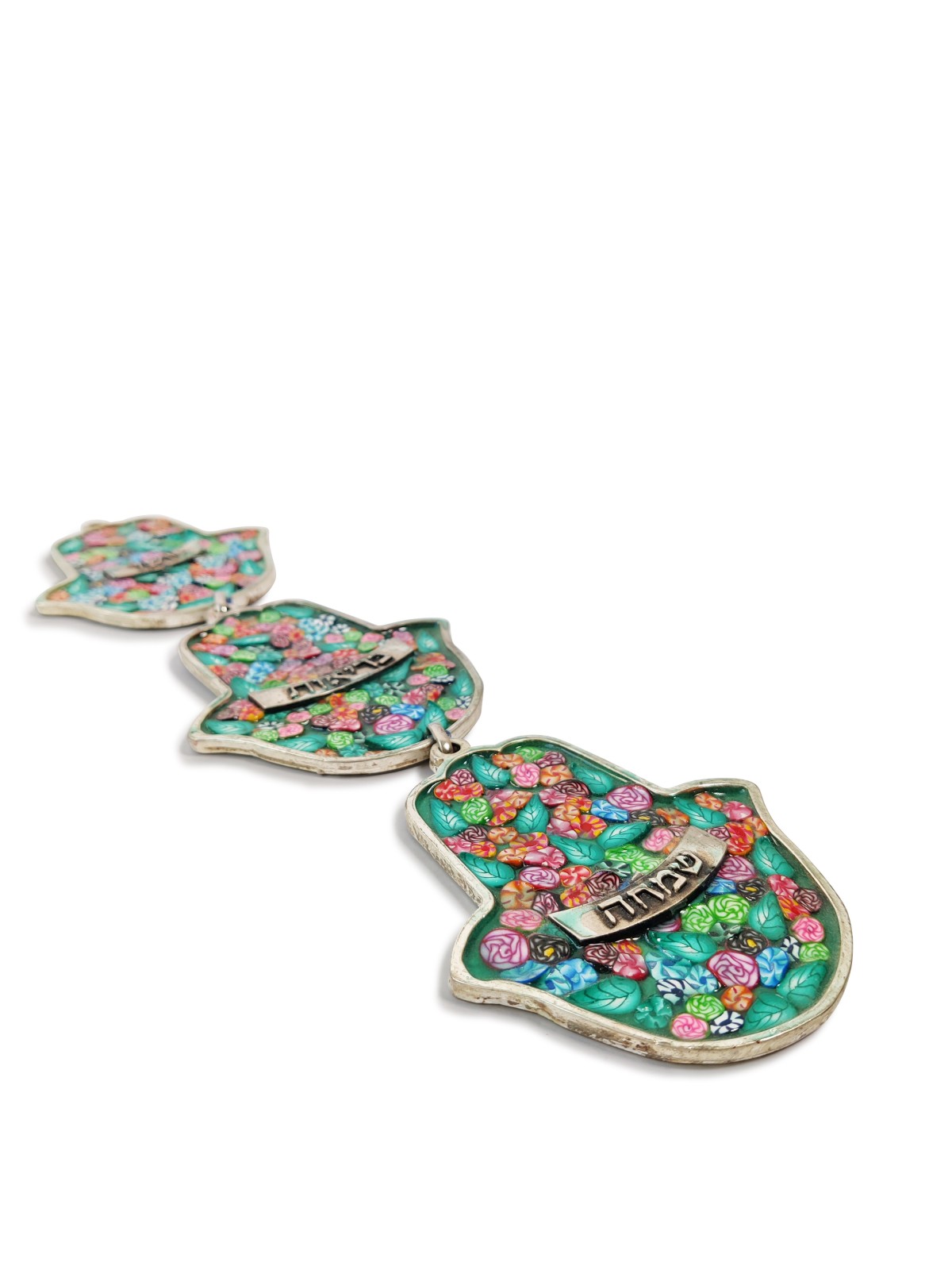 Colorful Hamsa Wall Hanging Mobiles , Hamsa Wall Art , Israeli Judaica