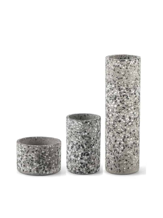 Vase Terrazzo moderne unique, cadeaux Tu B'Av, Judaica israélien