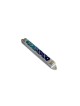 Étui Mezuzah en étain extra large martelé bleu, Centre israélien de Juda