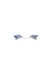 Pewter Blue Jerusalem Tallit Clips , Talit Clips , Judaica israélien