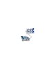 Pewter Blue Jerusalem Tallit Clips , Talit Clips , Judaica israélien