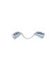 Pewter Hebrew blessing Tallit Clips , Tallit Clips , Israeli Judaica