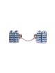 Blue and Turquoise Enamel Metal Ten Commandments T , Tallit Clips , Is