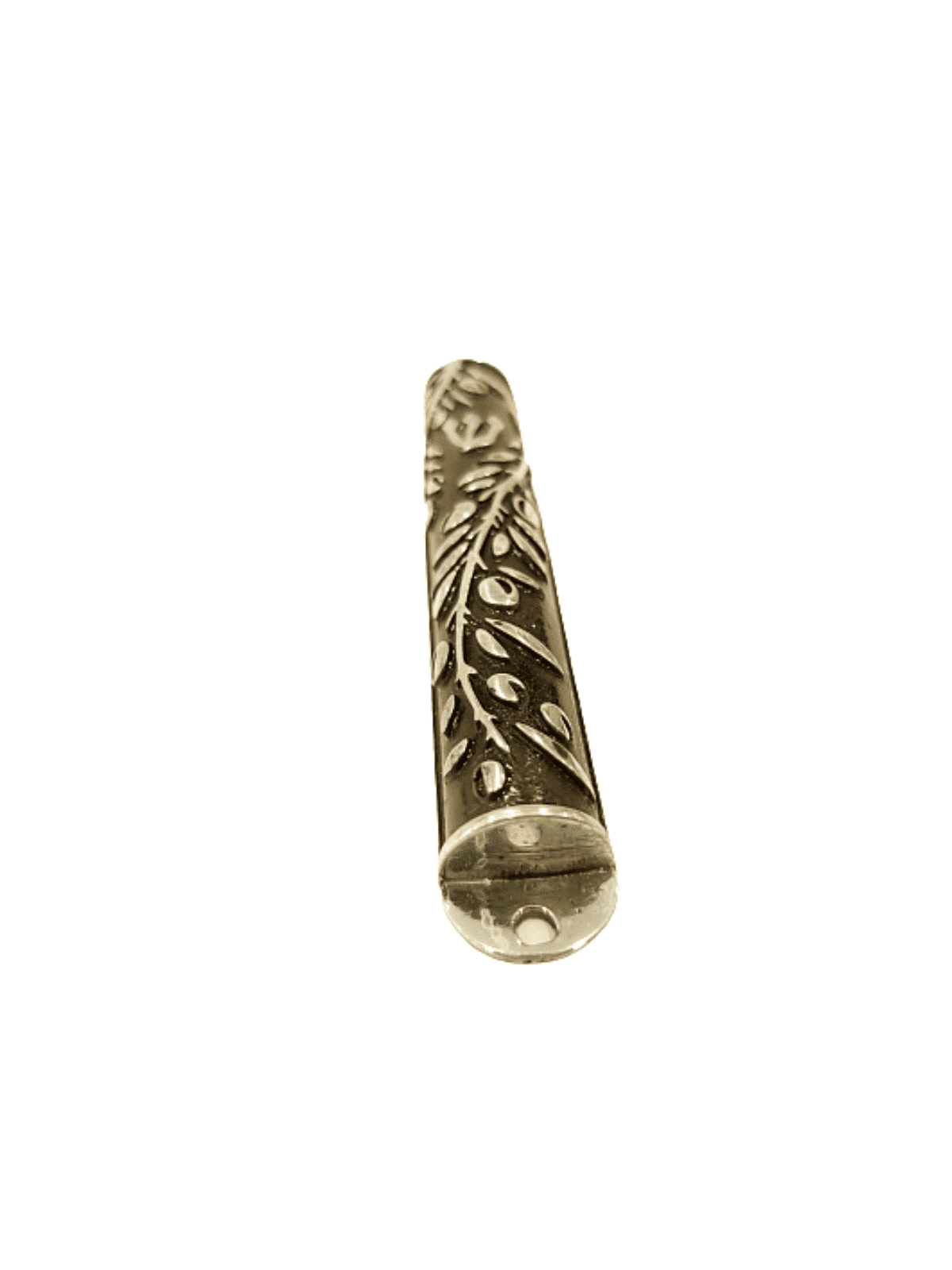 Modern Enameled Mezuzah Case with Olives Design , Avi Nadav Mezuzah Ca