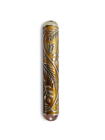 Étui Mezuzah coloré avec couleurs d'émail personnalisées, Avi Nadav Mezuzah Ca