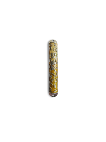 Étui Mezuzah de conception de champs d'orge émaillés, étuis Avi Nadav Mezuzah,