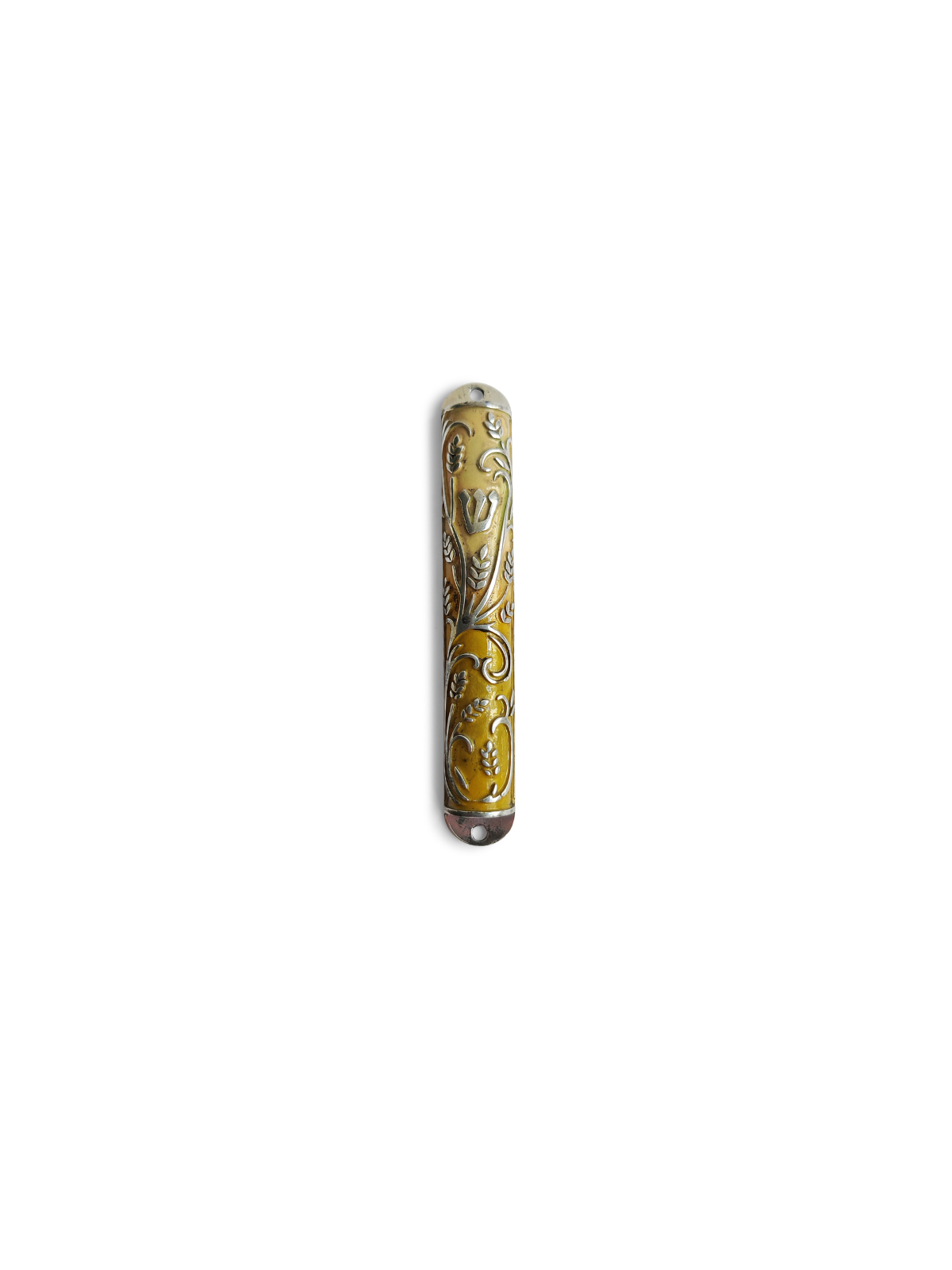 Étui Mezuzah de conception de champs d'orge émaillés, étuis Avi Nadav Mezuzah,