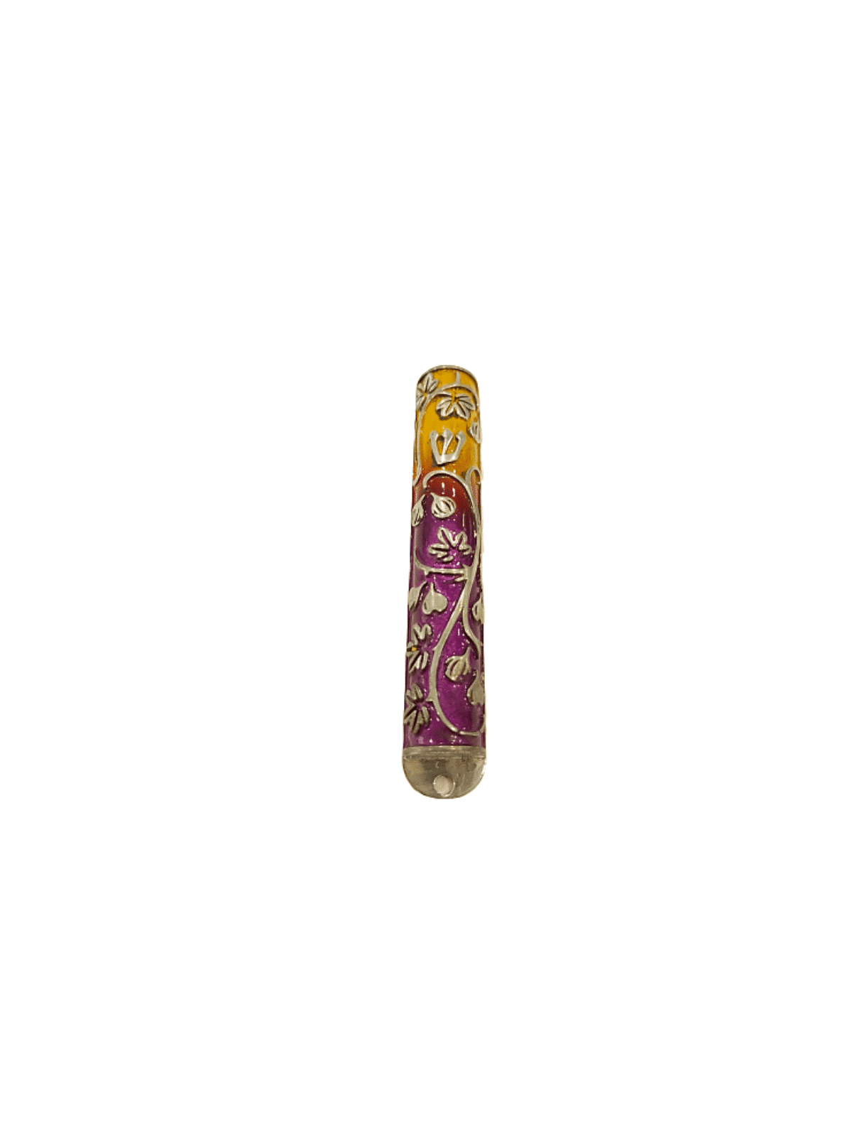 One-of-a-Kind Colorful Mezuzah with Fig Decoration , Avi Nadav Mezuzah