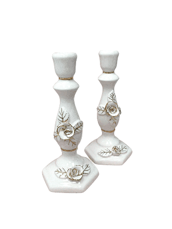 Stunning Ceramic Candlesticks , Passover Gifts , Israeli Judaica