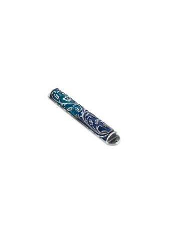 Étui Mezuzah émaillé avec aspect argenté, étuis Avi Nadav Mezuzah, Isr