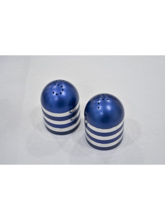 Modern Salt and Pepper Aluminum Shaker Set , Jewish Housewarming , Isr