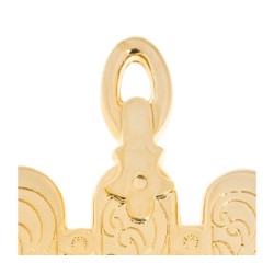 Gold Plated Wall Hamsa Based on Morocco Synagogue Lam... | Metal Hamsa