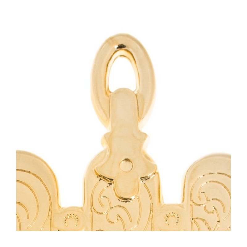 Gold Plated Wall Hamsa Based on Morocco Synagogue Lam... | Metal Hamsa