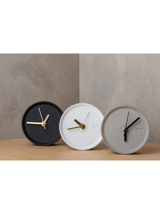Horloge de bureau en béton moderne unique, cadeaux Tu B'Av, Judaica israélien