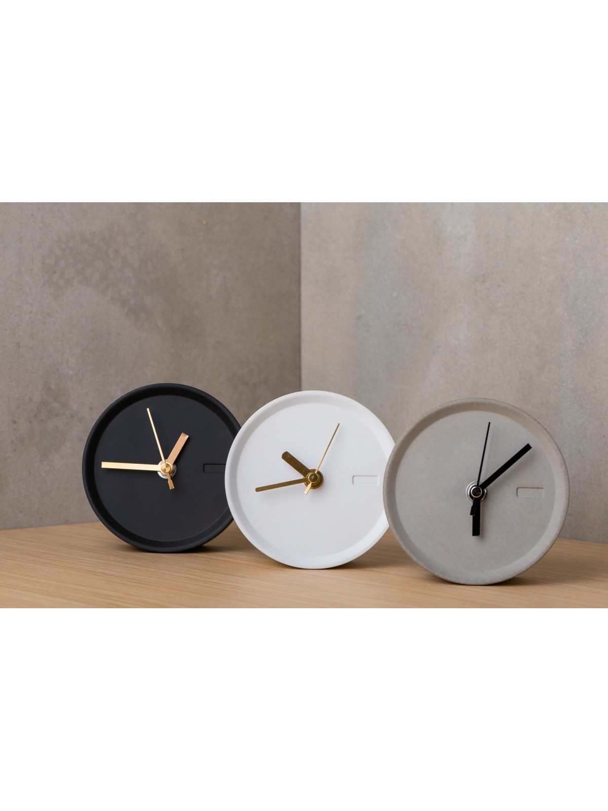 Horloge de bureau en béton moderne unique, cadeaux Tu B'Av, Judaica israélien
