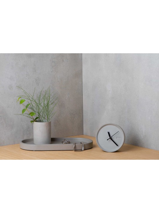Horloge de bureau en béton moderne unique, cadeaux Tu B'Av, Judaica israélien