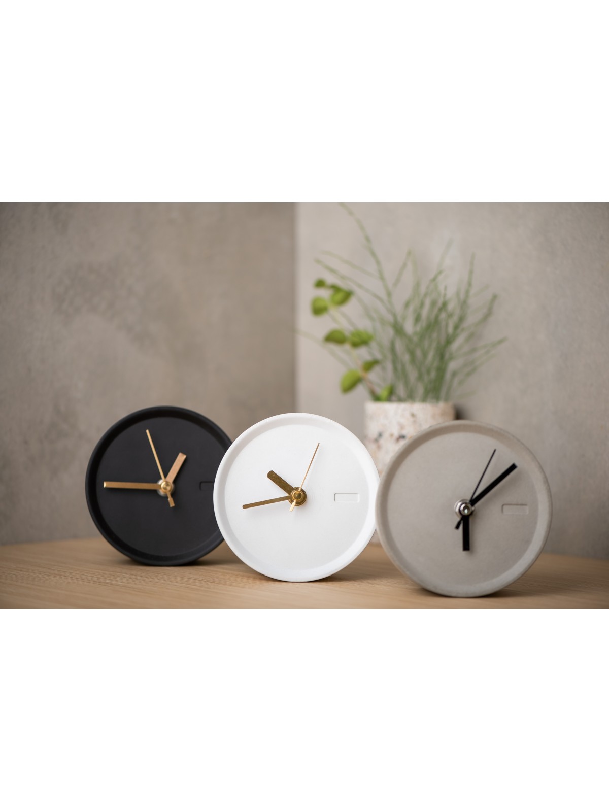 Horloge de bureau en béton moderne unique, cadeaux Tu B'Av, Judaica israélien