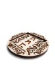 Plateau rond traditionnel en bois Matzah, cadeaux Tu B'Av, Judaica israélien