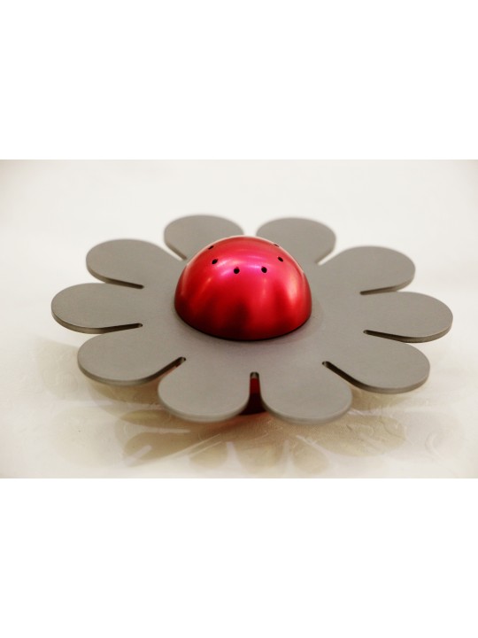 Salière en aluminium en forme de fleur, pendaison de crémaillère juive, Jud israélien