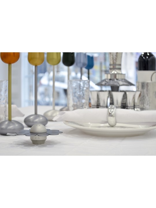 Flower Shaped Aluminum Salt Shaker , Jewish Housewarming , Israeli Jud