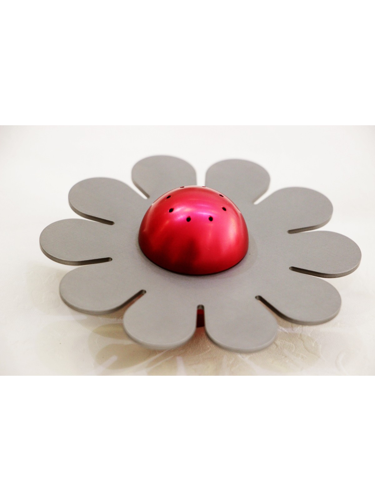 Flower Shaped Aluminum Salt Shaker , Jewish Housewarming , Israeli Jud
