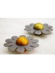 Salière en aluminium en forme de fleur, pendaison de crémaillère juive, Jud israélien