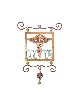 Mur suspendu en cuivre Doctor Single Square avec Medi, mariage juif Gi