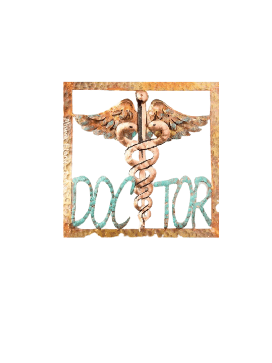 Mur suspendu en cuivre Doctor Single Square avec Medi, mariage juif Gi