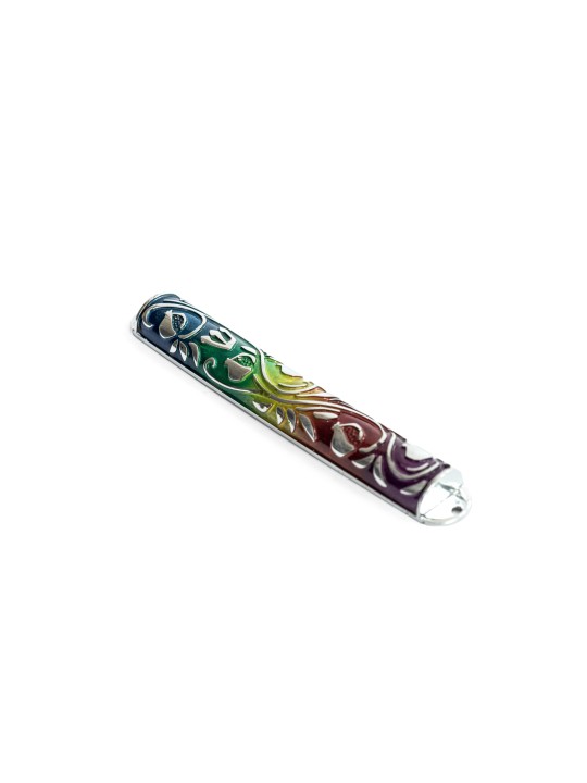 Grand étui Mezuzah à la grenade arc-en-ciel, étuis Avi Nadav Mezuzah, Isr