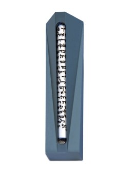 Caisse en aluminium moderne de Mezuzah avec le tube en verre, caisses d'Avi Nadav Mezuzah