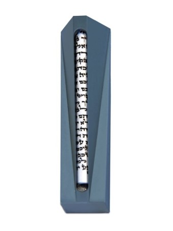 Caisse en aluminium moderne de Mezuzah avec le tube en verre, caisses d'Avi Nadav Mezuzah