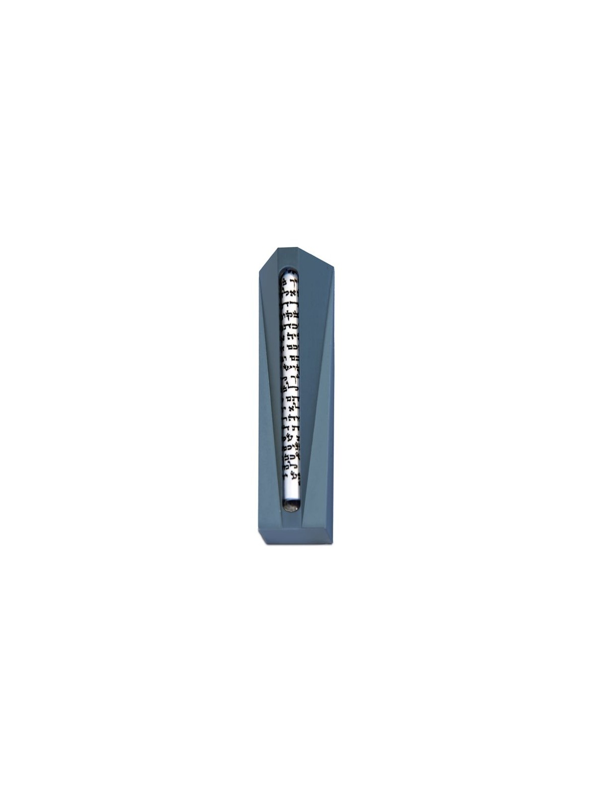 Caisse en aluminium moderne de Mezuzah avec le tube en verre, caisses d'Avi Nadav Mezuzah