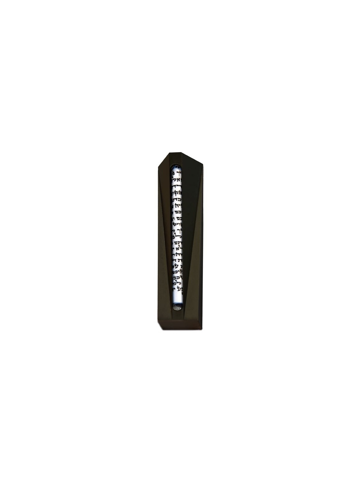 Modern Aluminum Mezuzah Case with Glass Tube , Avi Nadav Mezuzah Cases