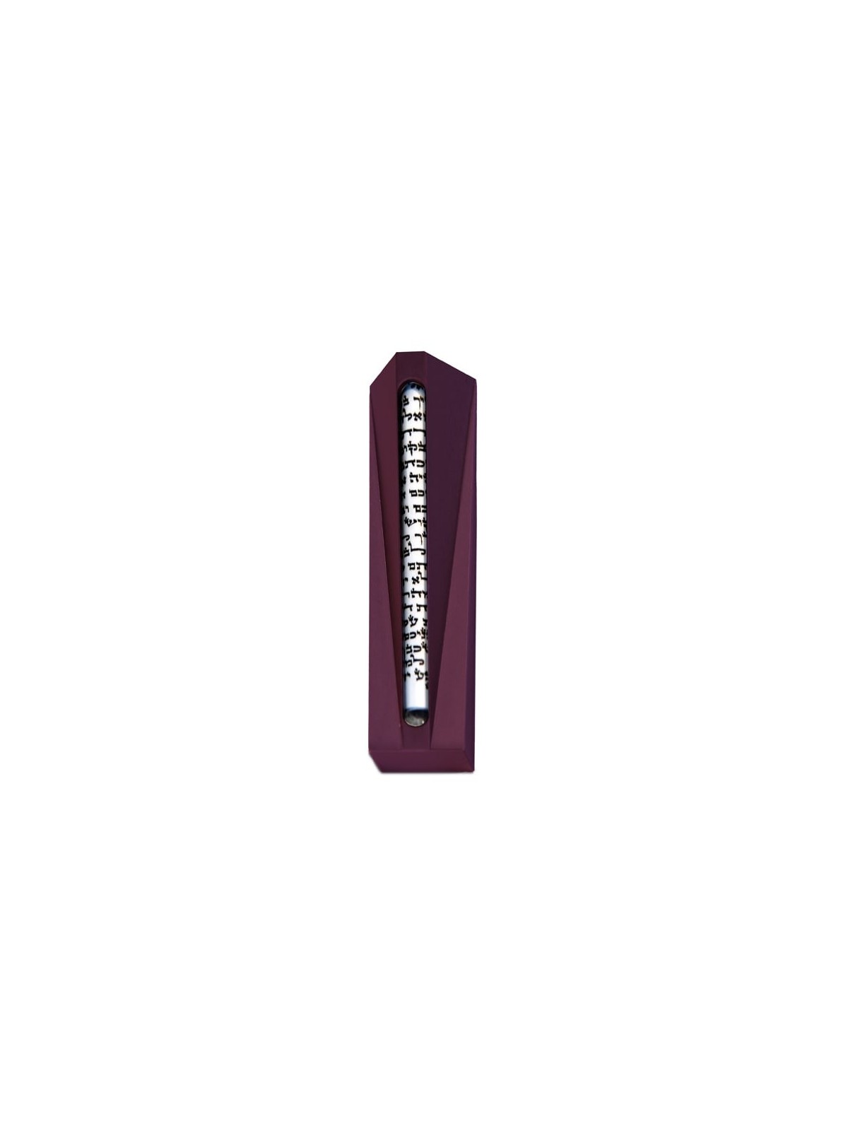 Modern Aluminum Mezuzah Case with Glass Tube , Avi Nadav Mezuzah Cases