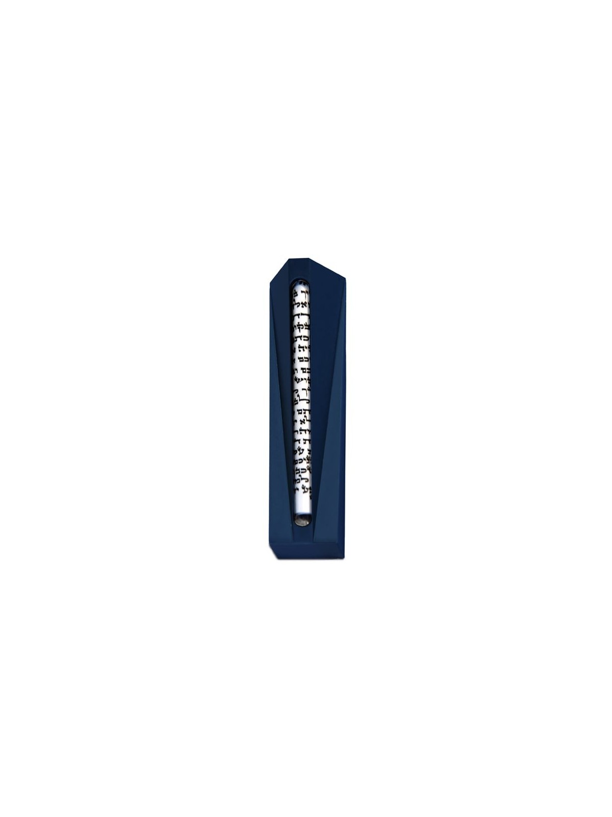 Modern Aluminum Mezuzah Case with Glass Tube , Avi Nadav Mezuzah Cases