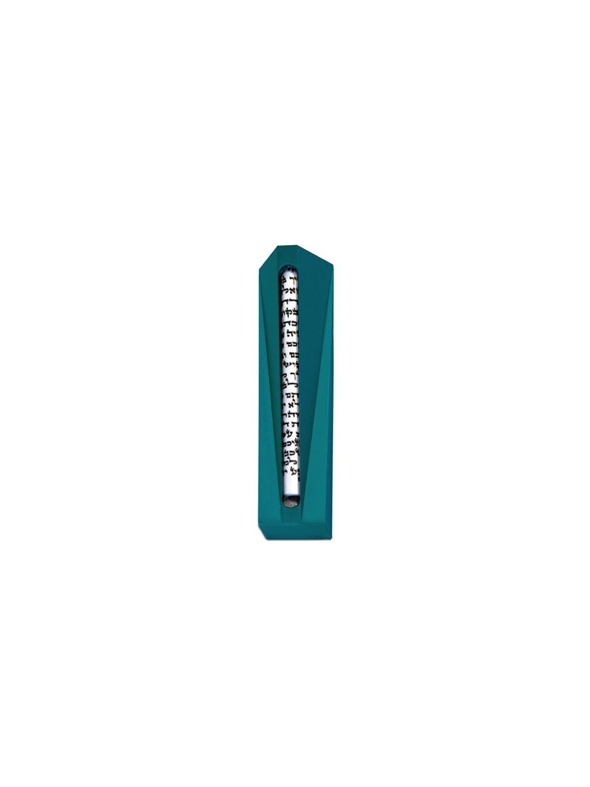 Caisse en aluminium moderne de Mezuzah avec le tube en verre, caisses d'Avi Nadav Mezuzah