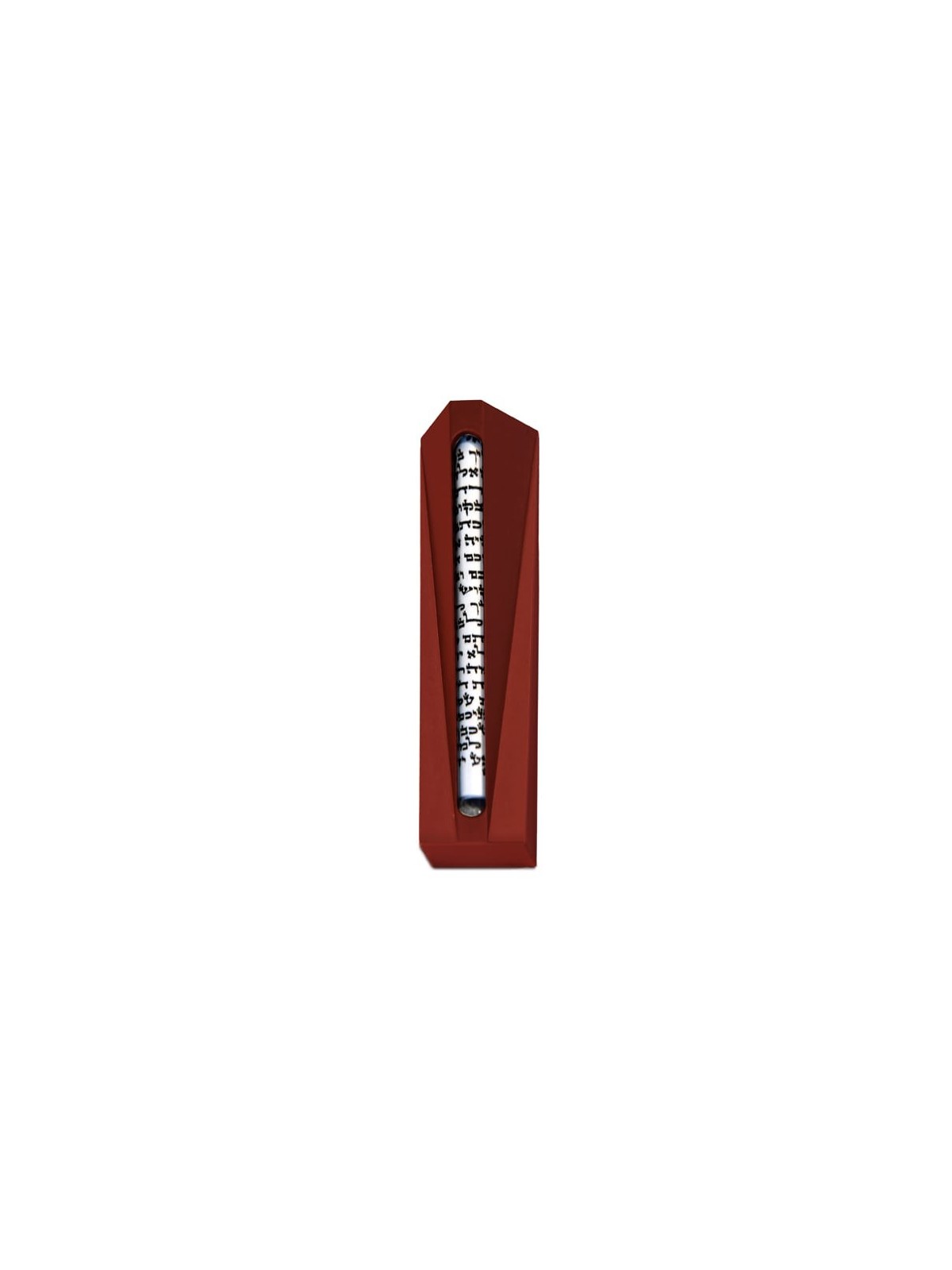 Modern Aluminum Mezuzah Case with Glass Tube , Avi Nadav Mezuzah Cases