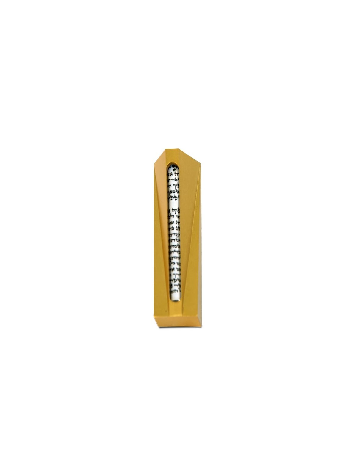 Caisse en aluminium moderne de Mezuzah avec le tube en verre, caisses d'Avi Nadav Mezuzah