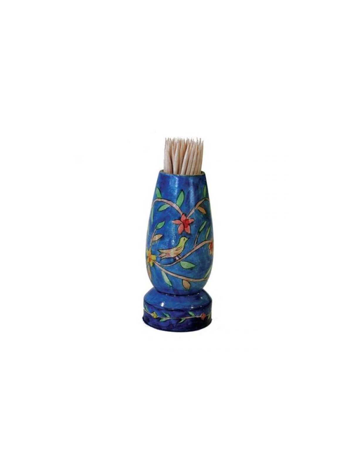 Yair Emanuel Colorful Wood Toothpick Stand with... | Table Decorations