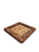Plaque de Matzah en bois carrée décorée, cadeaux Tu B'Av, Judaica israélienne