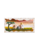 Betlehem Landscape Rustic Oil Painting and Home Dé , Tu B'Av Gifts , I