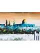 Dome of the Rock Painting Wall Art , Tu B'Av Gifts , Israeli Judaica